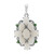 Pendentif en argent et Opale blanche