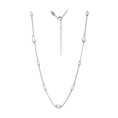 Freshwater pearl Brass Necklace (Juwelo Style)
