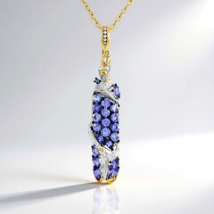Collana in argento con Tanzanite (Gems en Vogue)