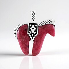 Ciondolo in argento con Rodonite (Desert Chic)