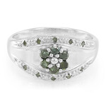 Bague en argent et Diamant fantaisie