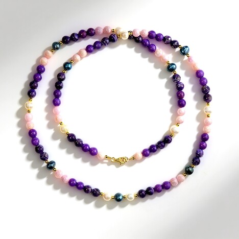 Collana in argento con Ametista (Riya)