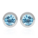 Zilveren oorbellen met Marambaia-topaasstenen