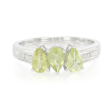 Kupfer-Turmalin-Silberring