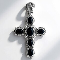 Ciondolo in argento con Agata Nera (Desert Chic)