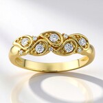 Anello in oro con Diamante I1 (H) (de Melo Gold)