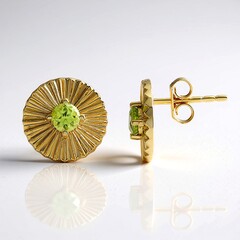 Orecchini in argento con Peridoto