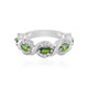 Russian Diopside Silver Ring (Adela Silber)
