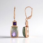 Orecchini in argento con Labradorite Porpora Maniry (KM by Juwelo)