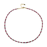 Collana in argento con Rubino del Madagascar