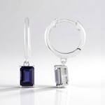 Orecchini in argento con Iolite