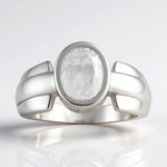 Anello in argento con Kunzite Bianca (Pallanova)