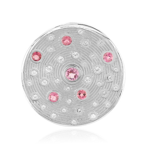 Ciondolo in argento con Granato Malaya (MONOSONO COLLECTION)