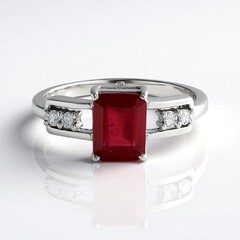 Anello in argento con Rubino Bemainty