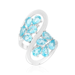 Anillo en plata con Apatita azul (de Melo Essence)