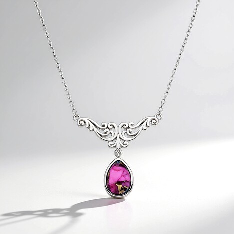 Collana in argento con Mosaico turchese