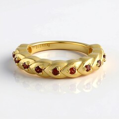 Anello in argento con Zircone Arancione (SAELOCANA)