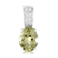 Ciondolo in argento con Apatite Lemon