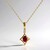 Collana in oro con Rubino Mozambico AAA