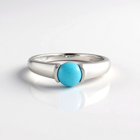 Anello in argento con Turchese Sleeping Beauty (Faszination Türkis)
