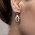Pendientes en plata con Esmeralda de Zambia (Gems en Vogue)