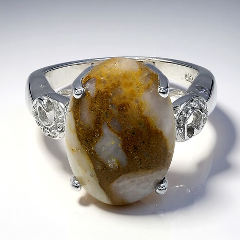 Anello in argento con Quarzo Dinosauro