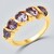 Bague en argent et Améthyste Rose de France