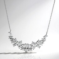 Collana in argento con Topazio Bianco