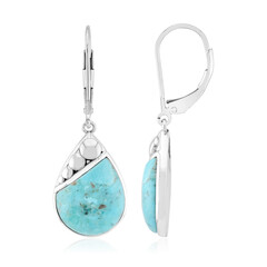 Pendientes en plata con Turquesa azul del Mohave Kingman (Jones Lee)