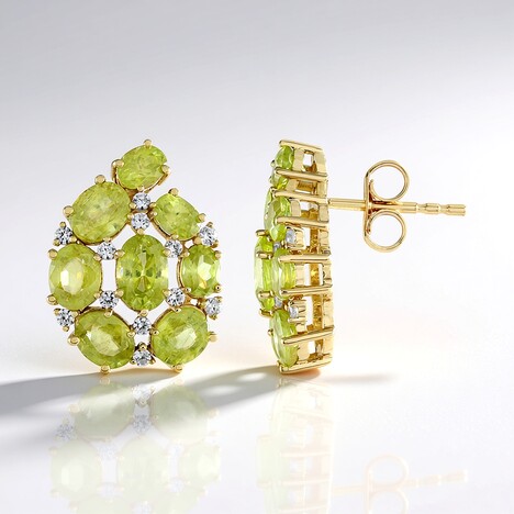 Orecchini in oro con Sfene