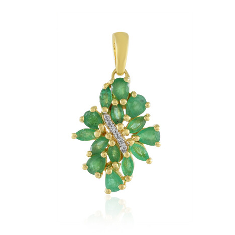 Ciondolo in argento con Smeraldo Zambia