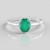 Anello in argento con Onice Verde