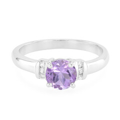 Bolivianischer Amethyst-Silberring