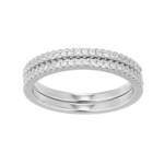 Zilveren ring met zirkonen