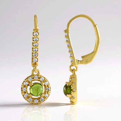 Orecchini in argento con Vesuvianite