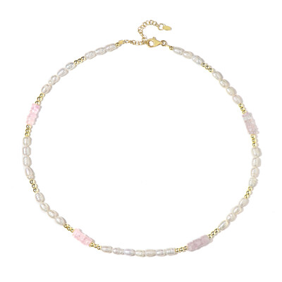 Collana in argento con Morganite del Madagascar (Riya)