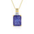 Tanzanite Silver Necklace (Gems en Vogue)