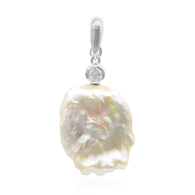 Ciondolo in argento con Perla di Acqua Dolce (TPC)