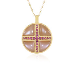 Collana in argento con Pietra di Luna Pesca
