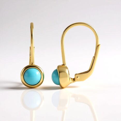 Orecchini in argento con Turchese Sleeping Beauty