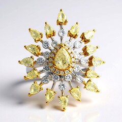 Bague en or et Diamant SI2 jaune