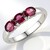 Anello in argento con Rodolite