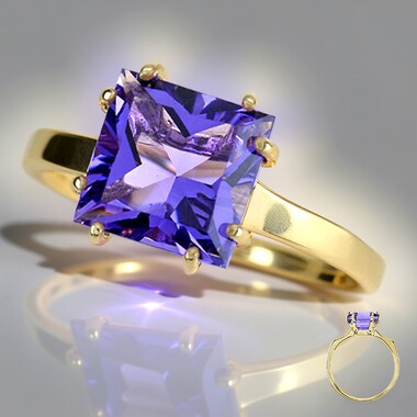 9K Amethyst Gold Ring (dagen)
