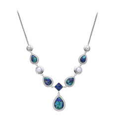 Collana in argento con Gemma