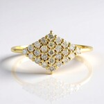 Anello in oro con Diamante I3 (H) (de Melo Gold)
