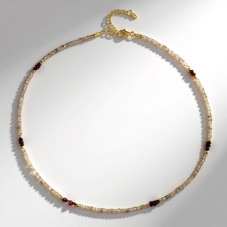 Collana in argento con Zircone Fancy