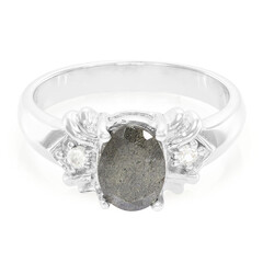 Anello in argento con Labradorite