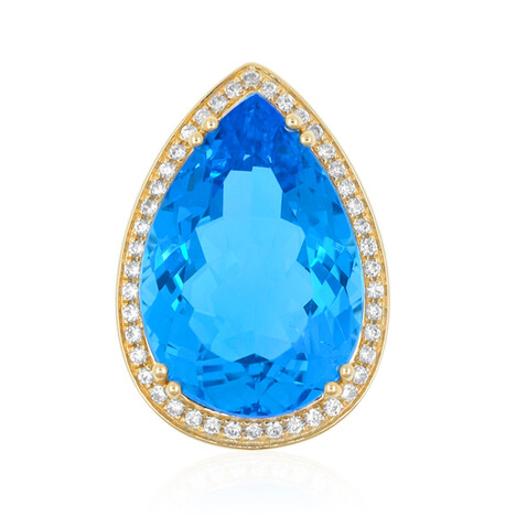 Pendentif en or et Topaze de Marambaia