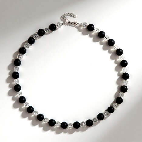 Collier en argent et Onyx noir