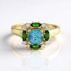 Anello in oro con Zircone Ratanakiri (Adela Gold)